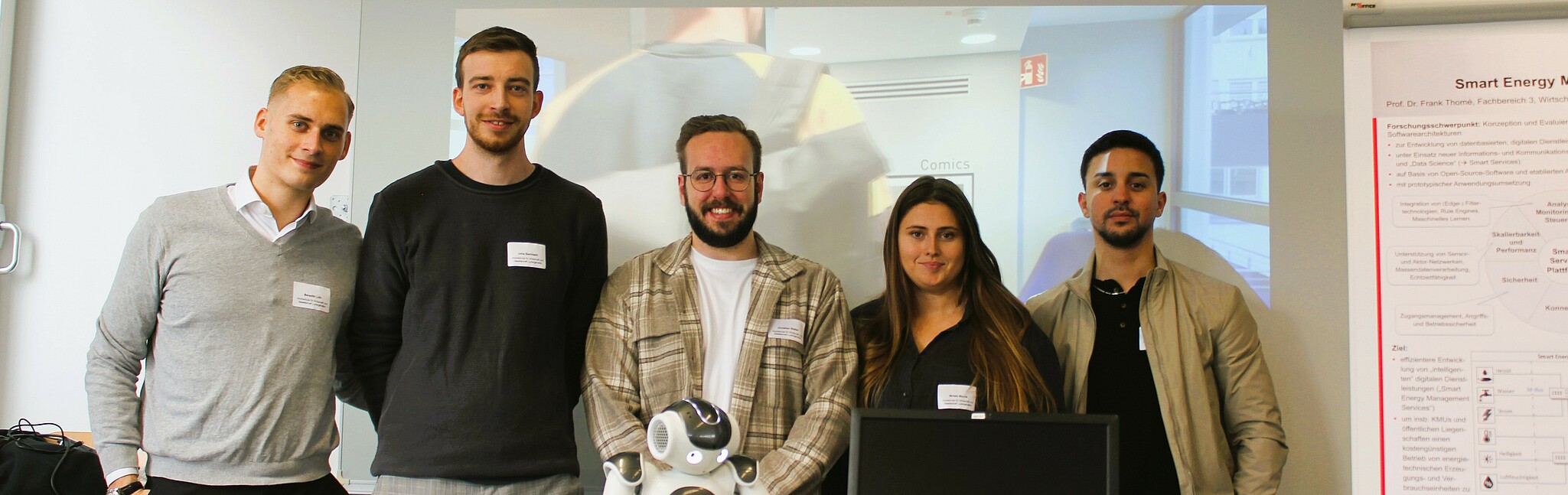 Gruppenfoto Robotikprojekt