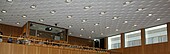 Volles Haus: Blick ins Auditorium bei der Erstsemesterbegrüßung zum WS 2023/24 (Bild: HWG LU)