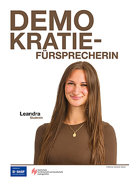 Leandra Demokratiefürsprecherin
