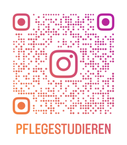 QR-Code "pflegestudieren" auf Instagramm