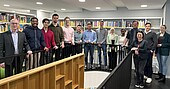 Gruppenbild WI-Studierende in Stadtbibliothek