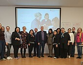 Delegation aus Usbekistan beim Empfang an der HWG LU