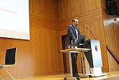 Ministerialdirektor Daniel Stich, MWG RLP bei seinem Impulsvortrag (Bild: HWG LU)